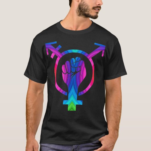 Feminist LGBTQ Peace Symbol tee (Vorderseite)