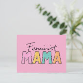 Feminist Mama Postkarte (Stehend Vorderseite)
