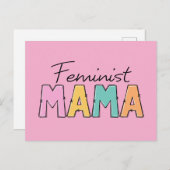 Feminist Mama Postkarte (Vorne/Hinten)