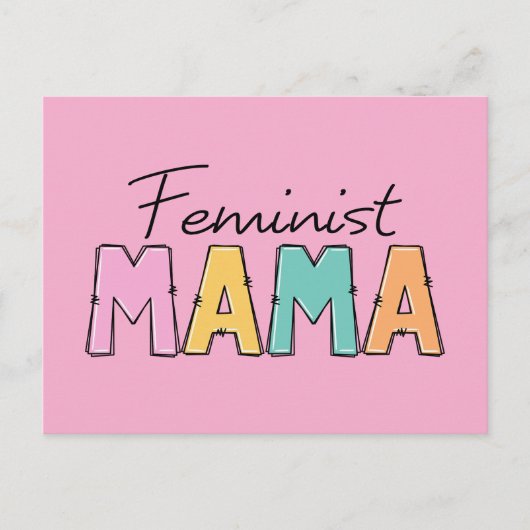 Feminist Mama Postkarte (Vorderseite)
