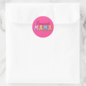 Feminist Mama Runder Aufkleber (Tasche)