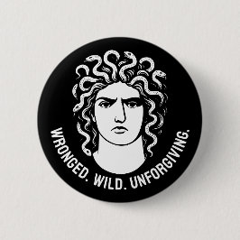 Feminist Medusa Icon Button