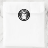 Feminist Medusa Icon Runder Aufkleber (Tasche)