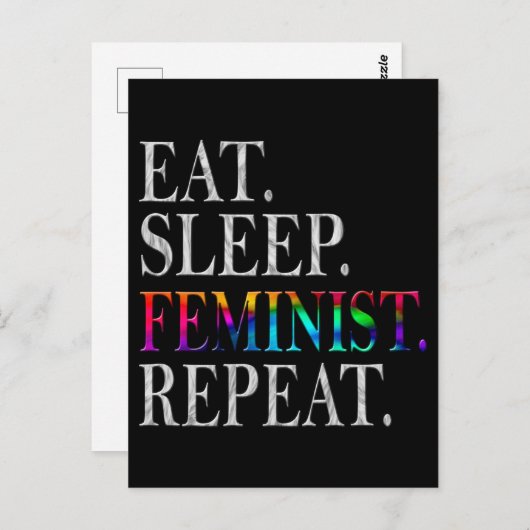 Feminist Postkarte (Vorne/Hinten)