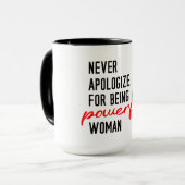 Feminist Power Coffee Tasse (Vorderseite Links)