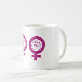 Feminist Raised Fists Symbol Women's Empowerment U Kaffeetasse (VorderseiteRechts)
