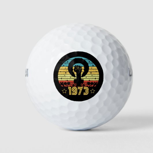 Feminist Roe / Wade Rights 1973 Golfball (Vorderseite)