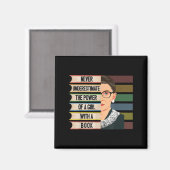 Feminist Ruth Bader Ginsburg Rbg Quote Girl With B Magnet (Vorderseite/Rückseite)
