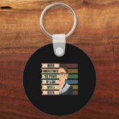 Feminist Ruth Bader Ginsburg Rbg Quote Girl With B Schlüsselanhänger (Vorderseite)