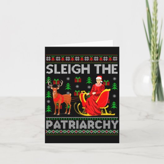 Feminist Ruth Bader Ginsburg Rbg Xmas Sleigh The P Karte (Vorderseite)