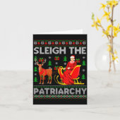 Feminist Ruth Bader Ginsburg Rbg Xmas Sleigh The P Karte (Gelbe Blume)