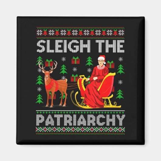 Feminist Ruth Bader Ginsburg Rbg Xmas Sleigh The P Magnet (Vorne)