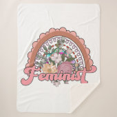 Feminist Sherpa Blanket Sherpadecke (Vorderseite)