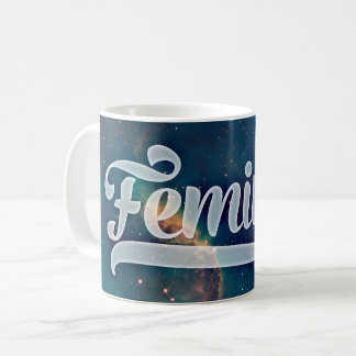 Feminist Space Galaxy Muster Kaffeetasse