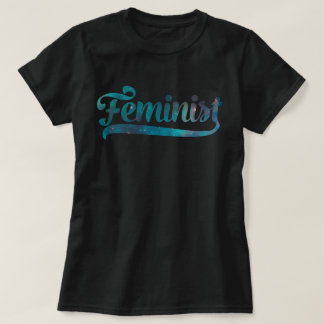 Feminist Space Galaxy Muster T-Shirt