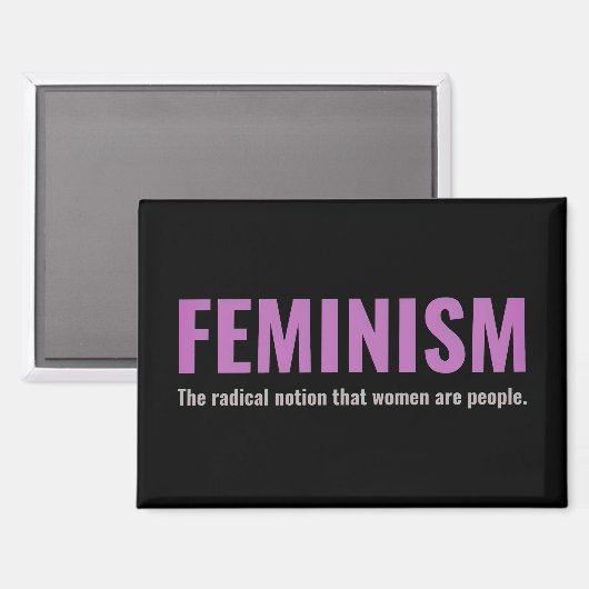 Feminist Statement Magnet (Vorderseite/Rückseite)