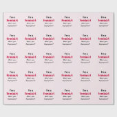 Feminist Super Power Slogan pink Geschenkpapier (Flach)