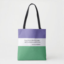 Feminist Tote-Tasche mit Magdalen Berns Zitat