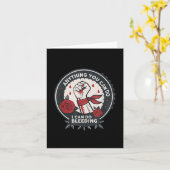 Feminist Wer Anything You Can Do, I Can Do Bleedin Karte (Gelbe Blume)