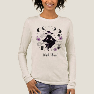 Feminist Witch Halloween T-Shirt | “Witch Please " Tri-Blend Shirt