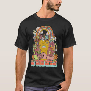 Feminist Zitat Groovy Retro Rainbow No Patriarchat T-Shirt