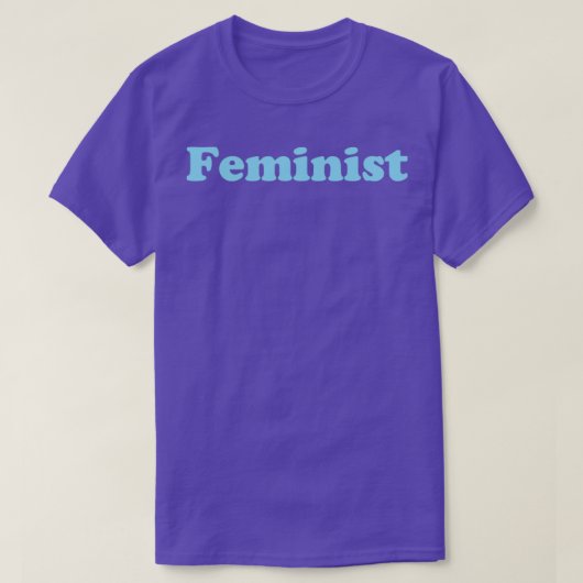 Feministenblau T-Shirt (Design vorne)
