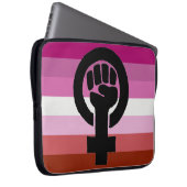 Feministenfahne Laptopschutzhülle (Vorne Rechts)
