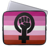 Feministenfahne Laptopschutzhülle (Vorderseite)