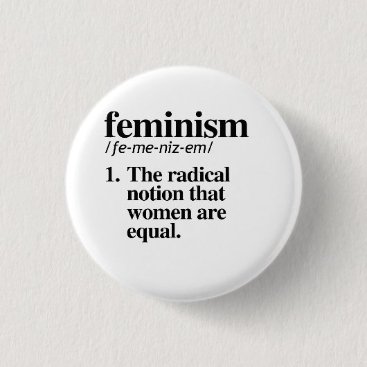 Feministenschaltfläche Button (Vorderseite)