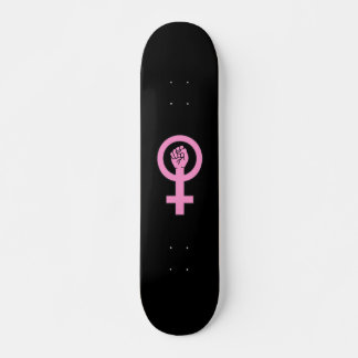 Feministenzeichen schwarz skateboard