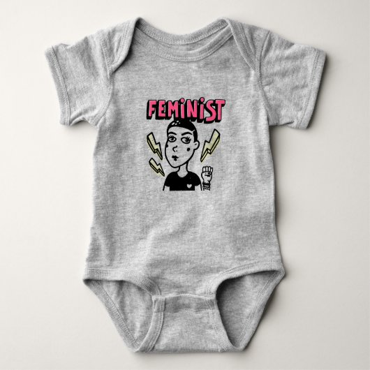 Feminister Pop Baby Strampler (Vorderseite)