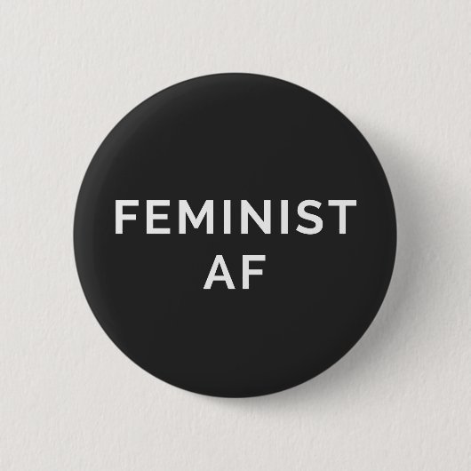 Feministin AF Zitat Button (Vorderseite)