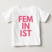Feministin Baby T-shirt (Vorderseite)