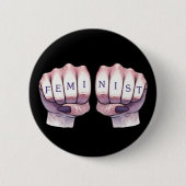 Feministin Button (Vorderseite)