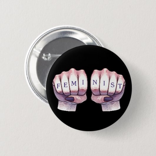 Feministin Button (Vorne & Hinten)