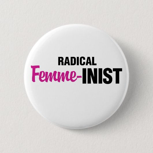 Feministin Button (Vorderseite)