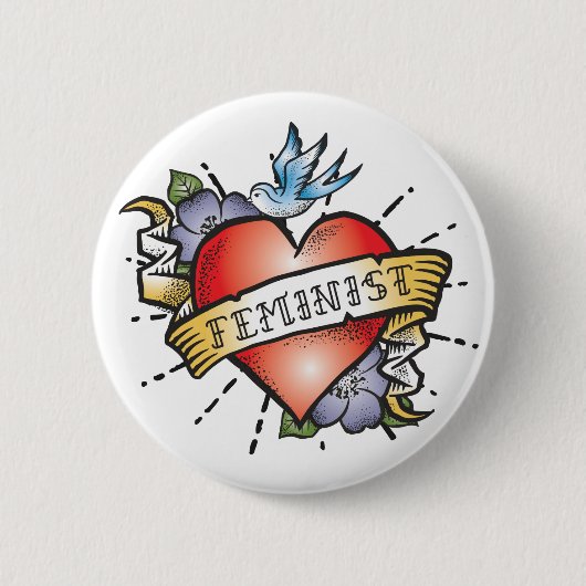 Feministin Button (Vorderseite)