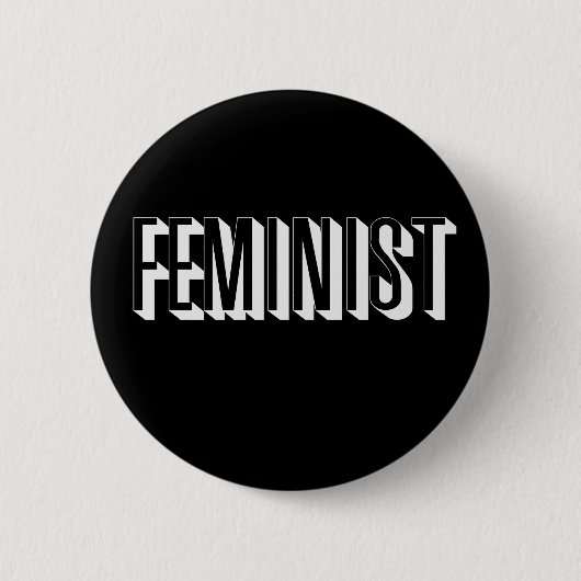 Feministin Button (Vorderseite)