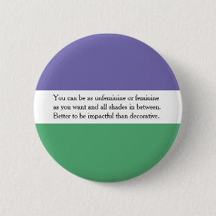 Feministin Button mit Audrey Ludwig Zitat