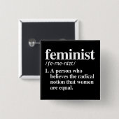 Feministin Definition Button (Vorne & Hinten)