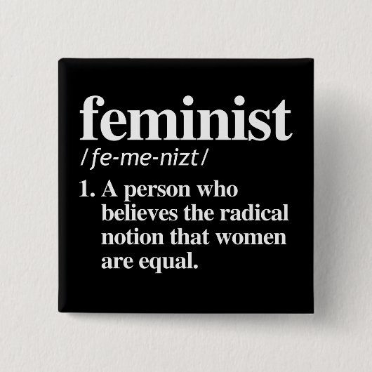 Feministin Definition Button (Vorderseite)