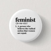 Feministin Definition Button (Vorderseite)