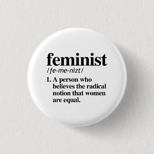 Feministin Definition Button (Vorderseite)