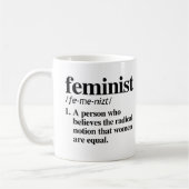 Feministin Definition Kaffeetasse (Links)