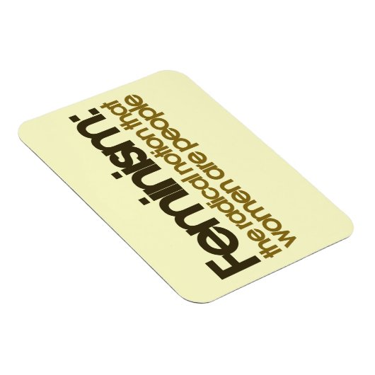 Feministin Definition Magnet (Rechte Seite)