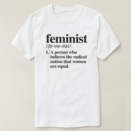 Feministin Definition T-Shirt (Design vorne)