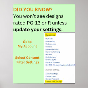 Feministin - Einstellungen auf Zazzle - Poster