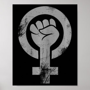 Feministin Faust Symbol Resist Fist Feminismus Poster