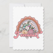 Feministin Flachgrüßkarte Feiertagskarte (Vorderseite)