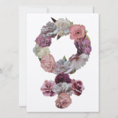 Feministin - FrauenVenus-Symbol mit Blume (Vorderseite)